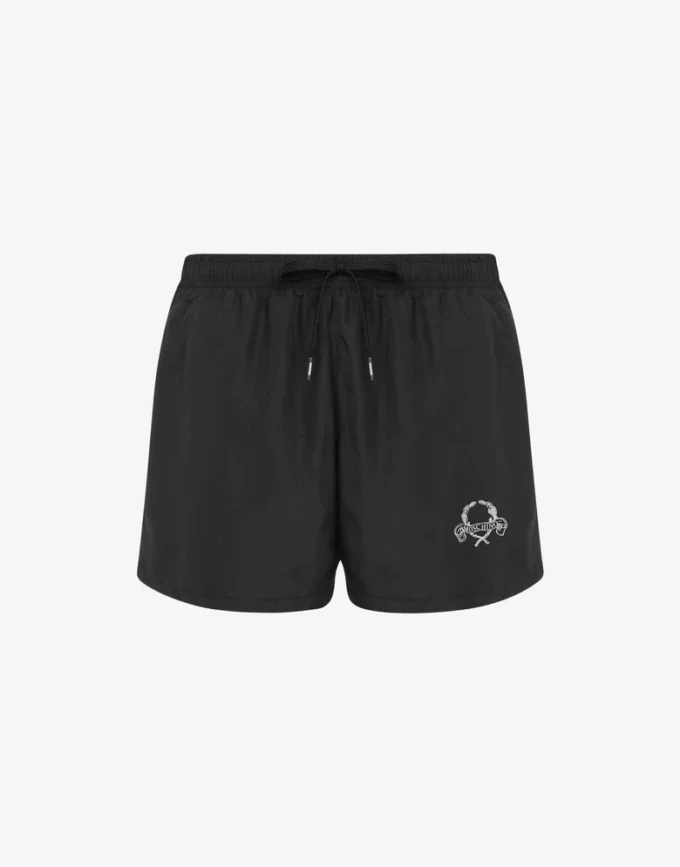 Boxer de plage avec logo Laurel Crown