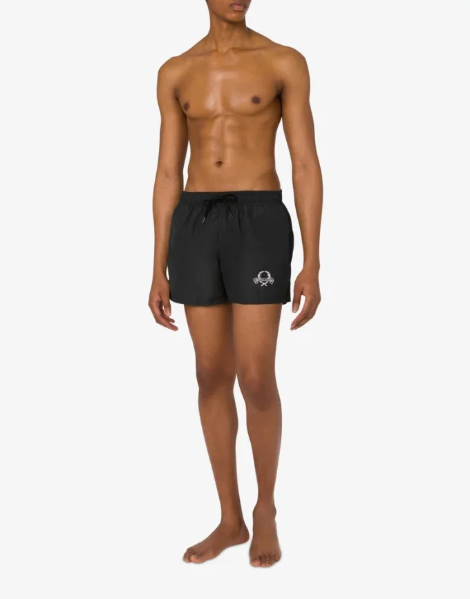 Boxer de plage avec logo Laurel Crown