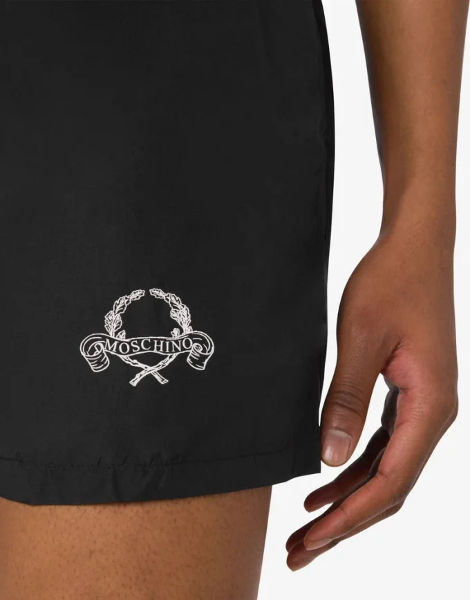 Boxer de plage avec logo Laurel Crown
