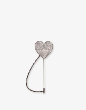 Broche en métal avec strass