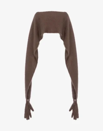 Cape en mohair brossé