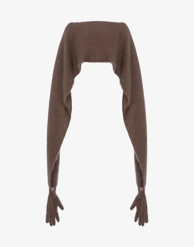 Cape en mohair brossé