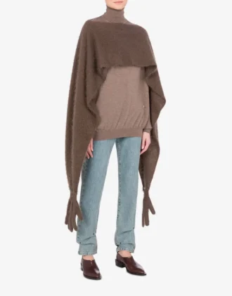 Cape en mohair brossé