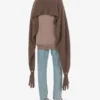 Cape en mohair brossé