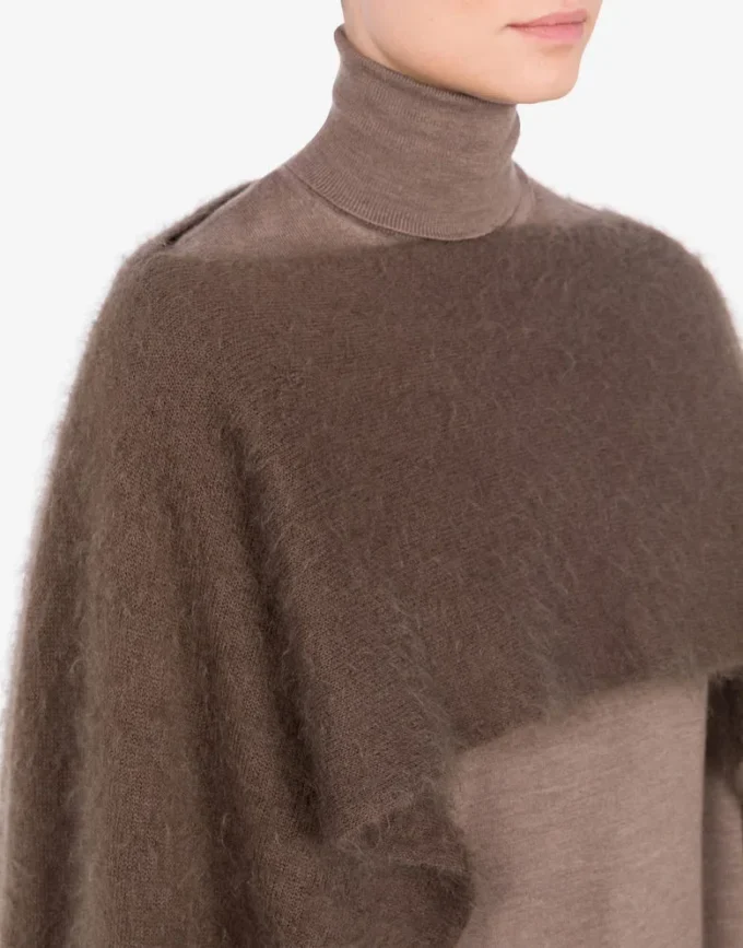 Cape en mohair brossé