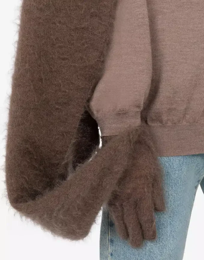 Cape en mohair brossé