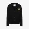 Cardigan en laine et cachemire Broderie couronne de laurier Cardigan en laine et cachemire Broderie couronne de laurier