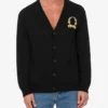 Cardigan en laine et cachemire Broderie couronne de laurier Cardigan en laine et cachemire Broderie couronne de laurier