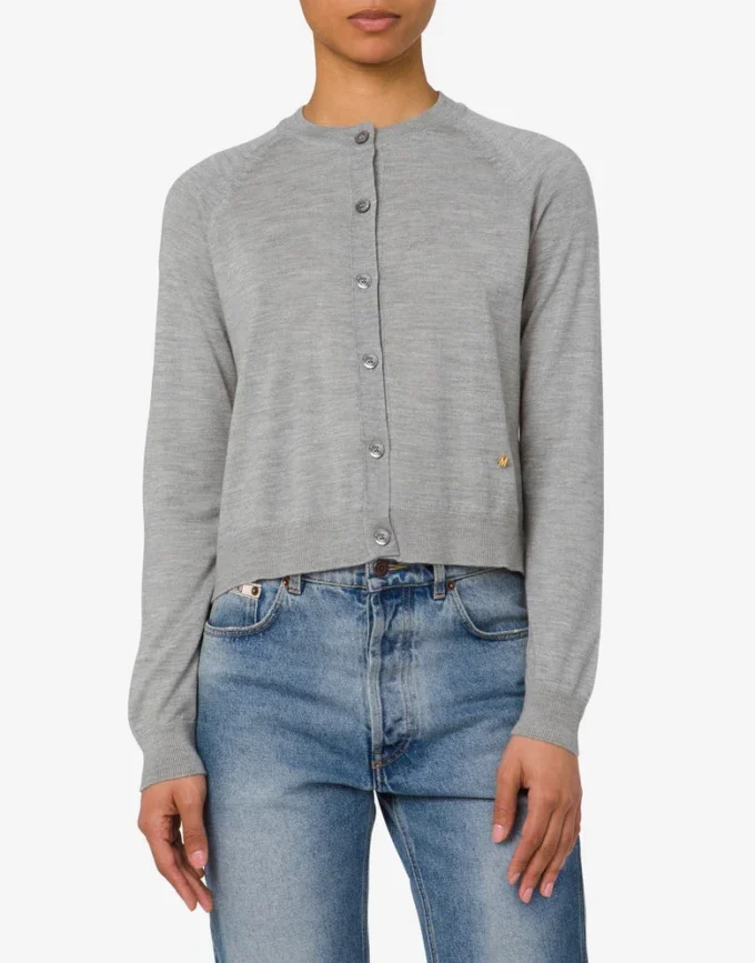 Cardigan en laine et soie Golden M Cardigan en laine et soie Golden M
