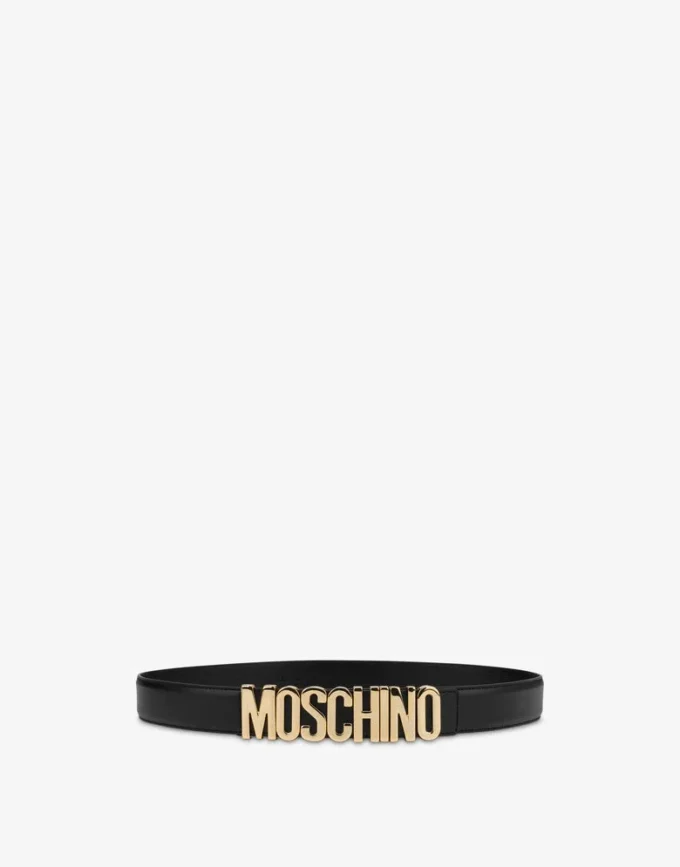 Ceinture en cuir avec logo
