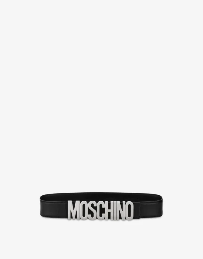 Ceinture en cuir avec logo