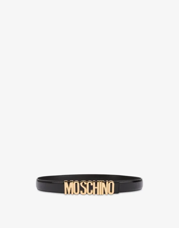 Ceinture en cuir avec logo