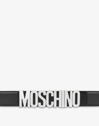 Ceinture en cuir avec logo
