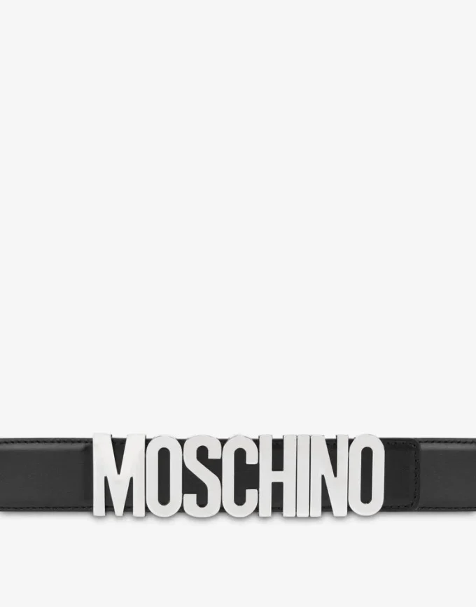 Ceinture en cuir avec logo