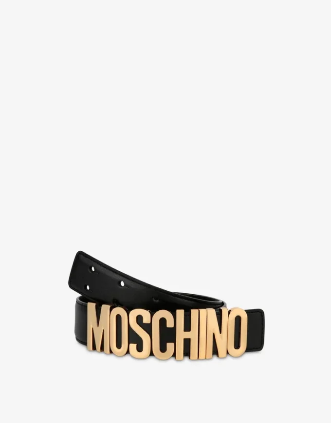 Ceinture en cuir avec logo