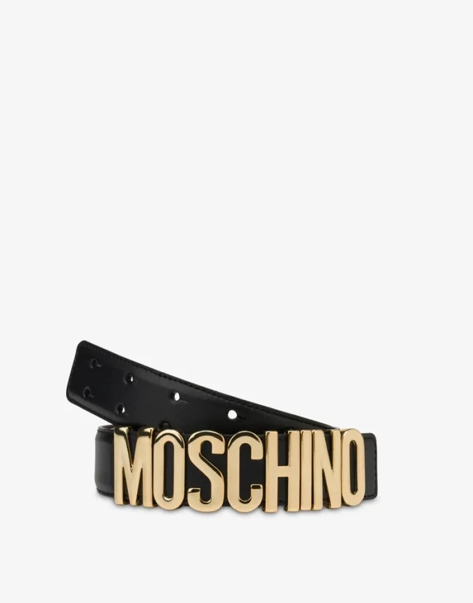 Ceinture en cuir avec logo
