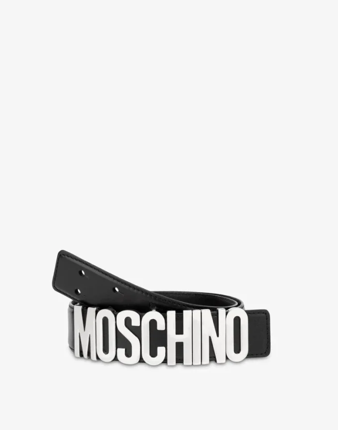 Ceinture en cuir avec logo