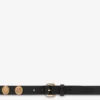 Ceinture en cuir de vachette décorée Ceinture en cuir de vachette décorée