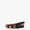 Ceinture en cuir de vachette décorée Ceinture en cuir de vachette décorée