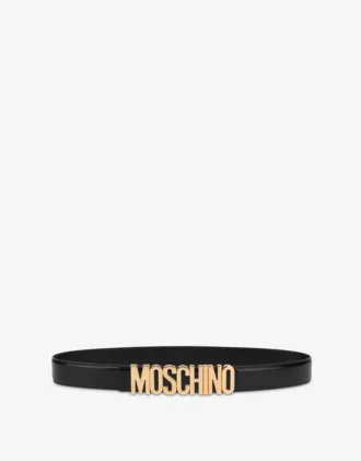Ceinture en cuir de veau avec logo