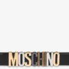 Ceinture en cuir de veau avec logo lettré mixte