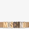 Ceinture en daim avec logo lettré