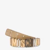 Ceinture en daim avec logo lettré