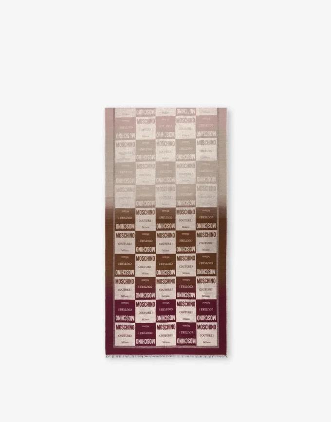 Écharpe en jacquard mélangé laine