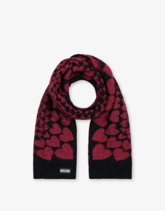 Écharpe incrustée en mélange de mohair