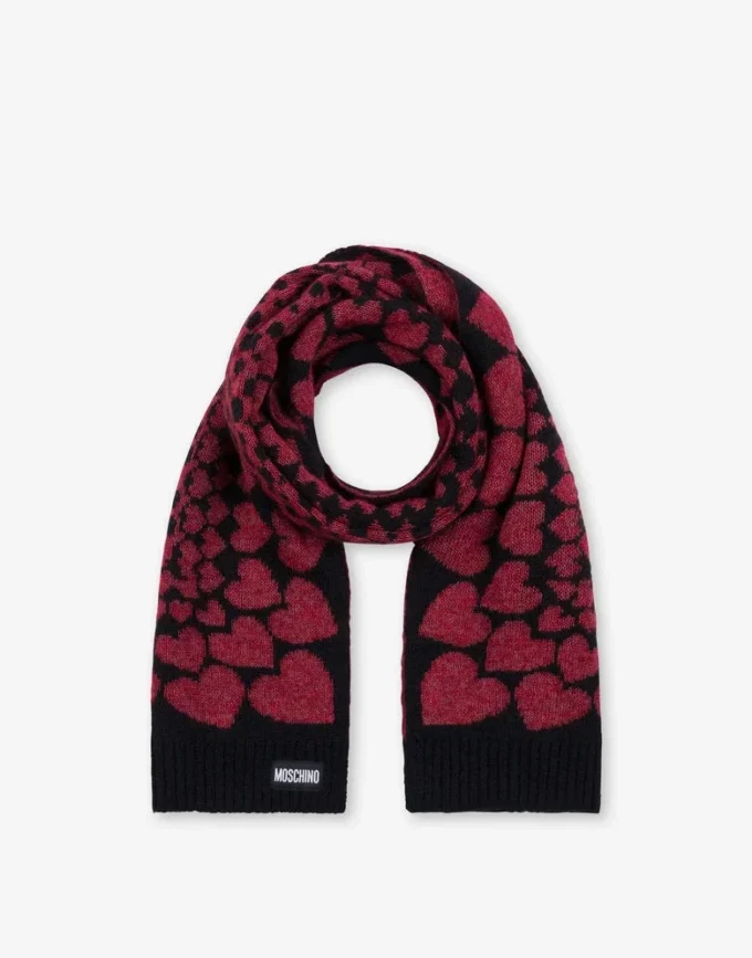 Écharpe incrustée en mélange de mohair