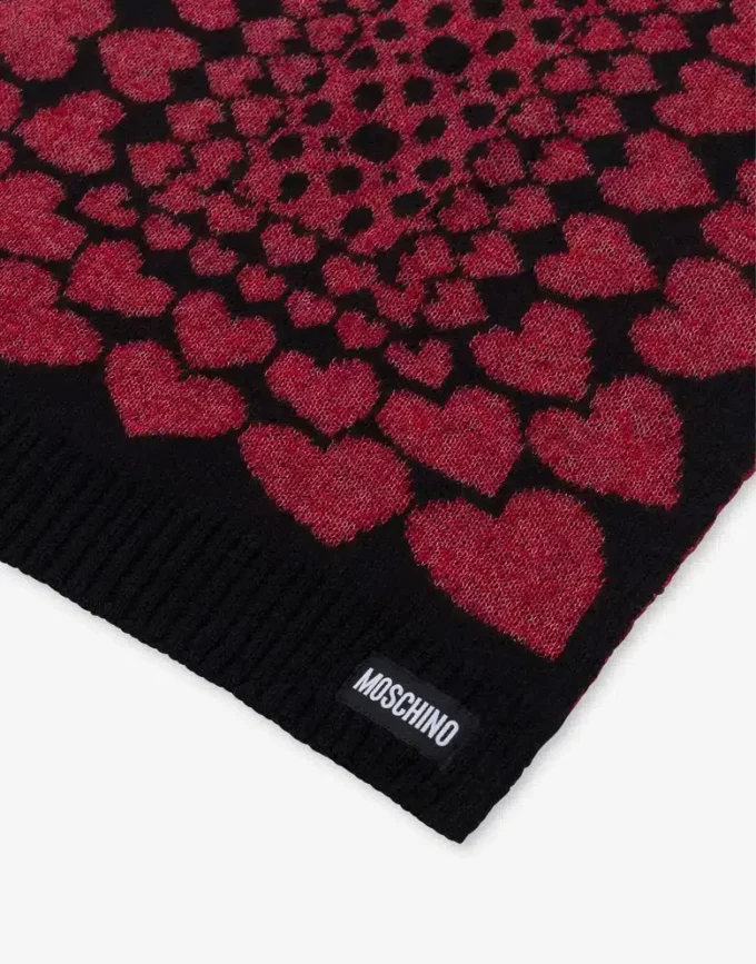 Écharpe incrustée en mélange de mohair