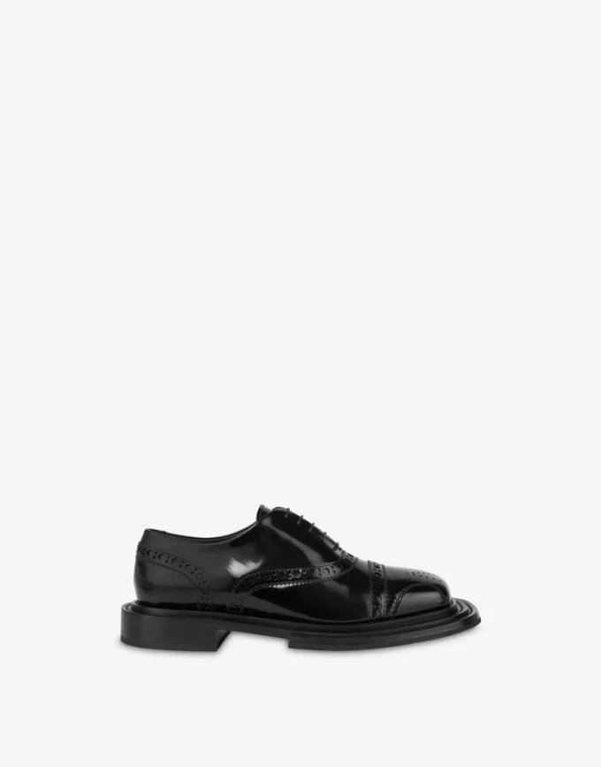 Chaussures Derby en cuir de veau brossé