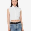 Chemise courte en popeline de coton Goose