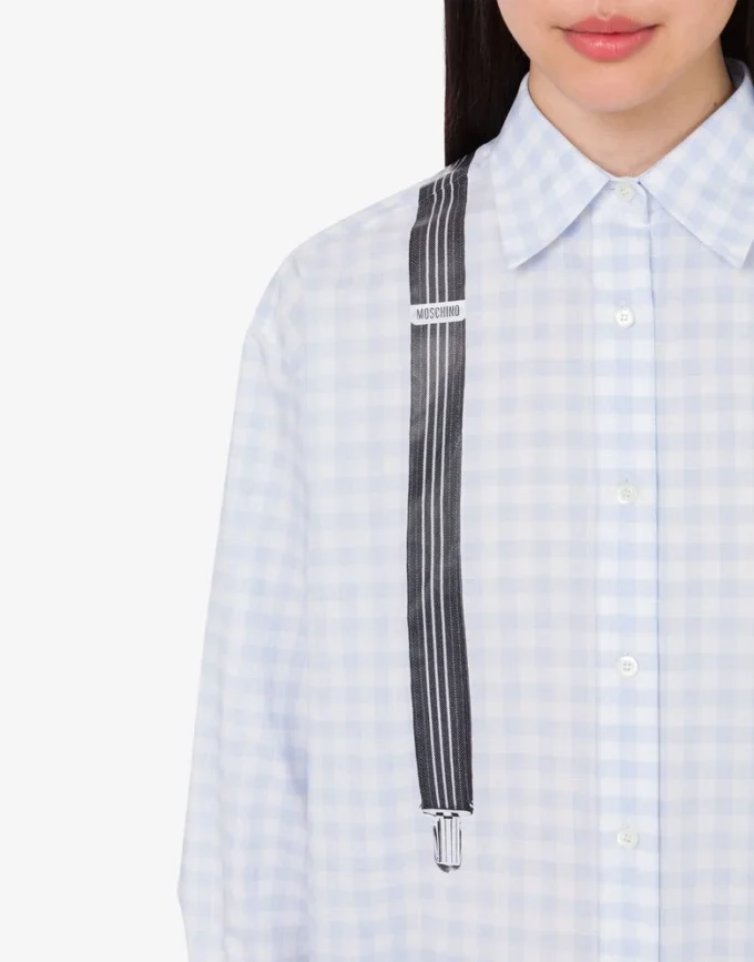 Chemise en coton imprimé vichy