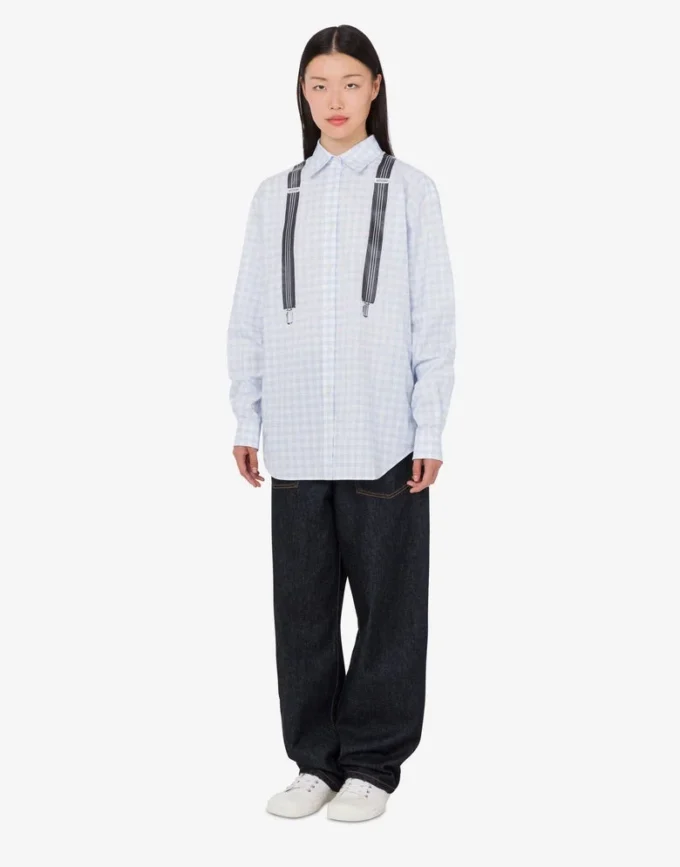 Chemise en coton imprimé vichy
