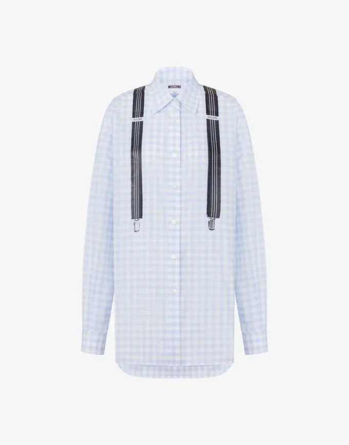 Chemise en coton imprimé vichy