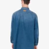 Chemise en denim de coton bleu Chemise en denim de coton bleu