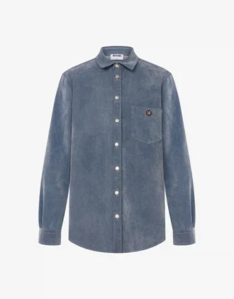 Chemise en denim floqué