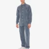 Chemise en denim floqué Chemise en denim floqué