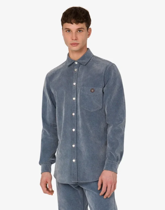 Chemise en denim floqué Chemise en denim floqué