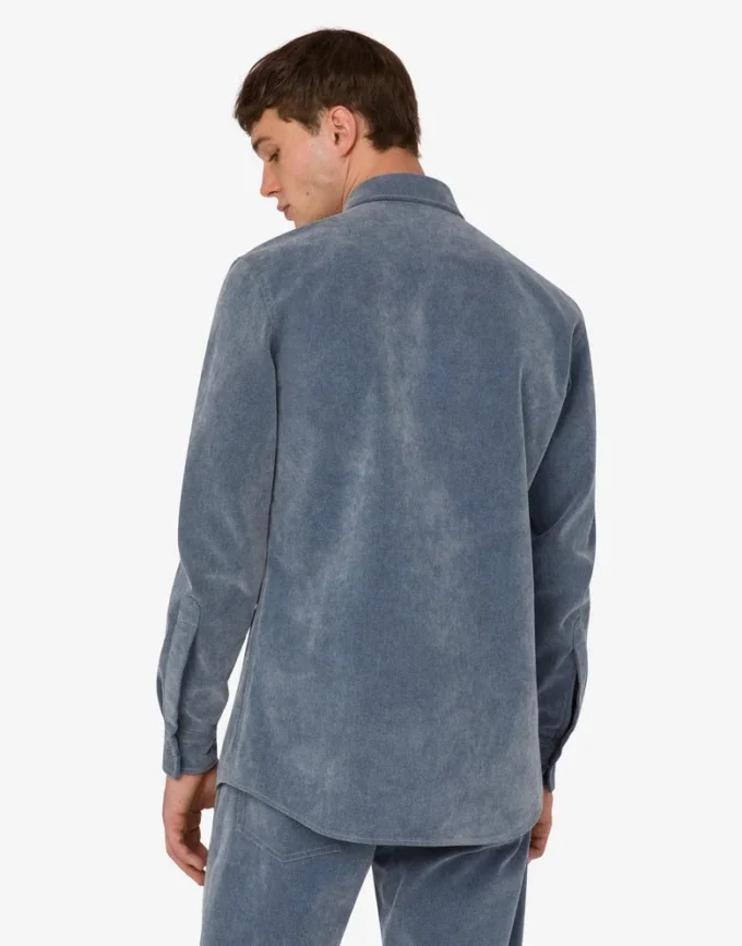 Chemise en denim floqué Chemise en denim floqué