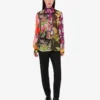 Chemise en georgette de soie imprimée Chemise en georgette de soie imprimée