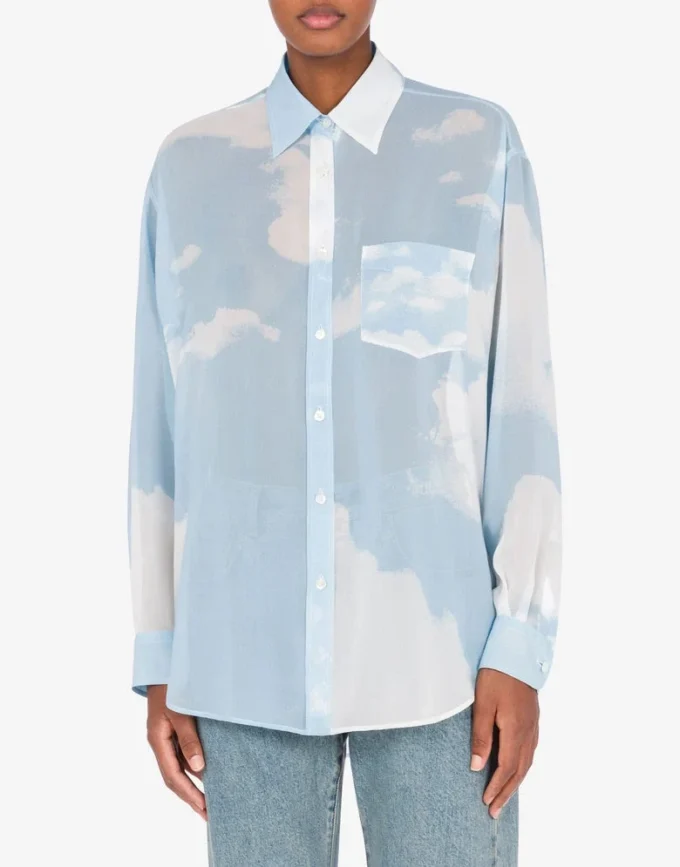 Chemise en georgette « In The Cloud » Chemise en georgette « In The Cloud »