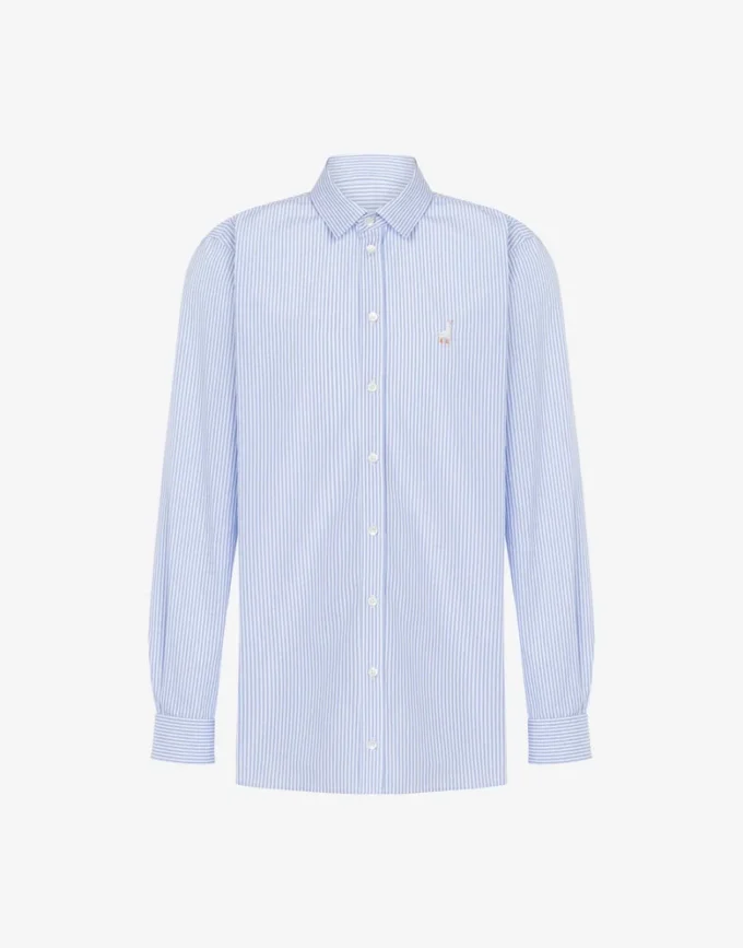 Chemise en popeline Broderie oie Chemise en popeline Broderie oie