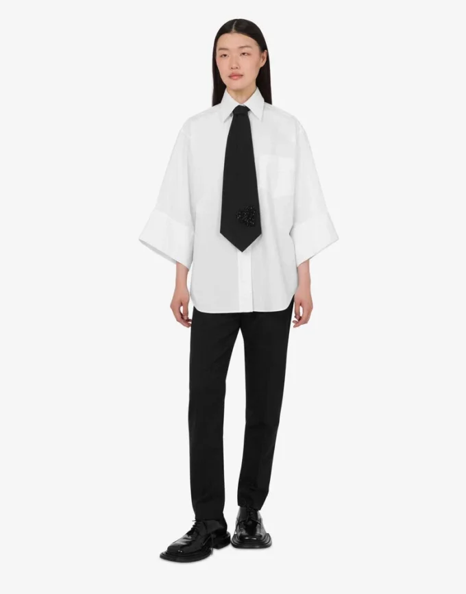 Chemise en popeline de coton