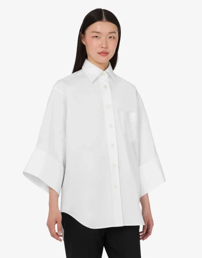 Chemise en popeline de coton