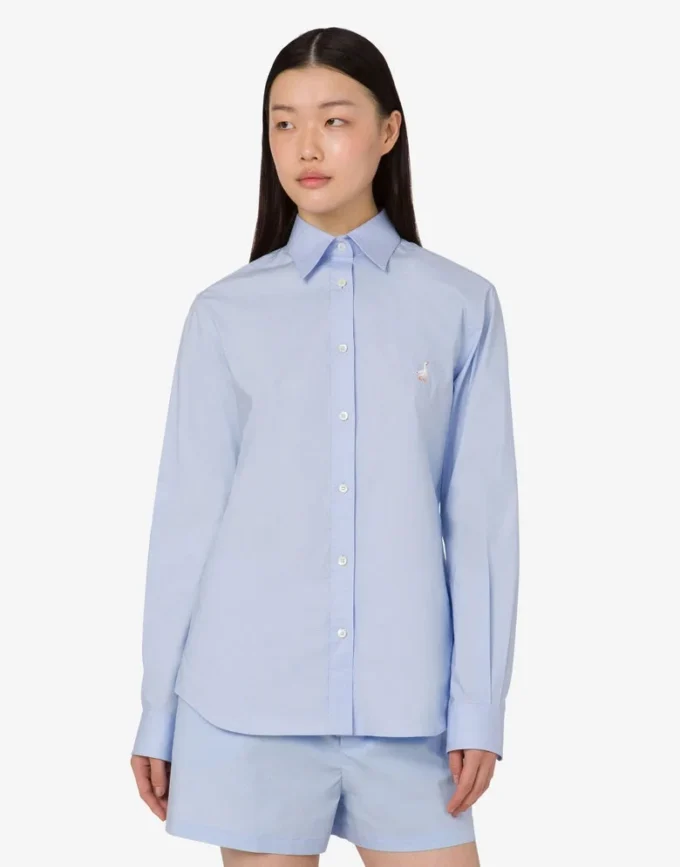 Chemise en popeline de coton Goose