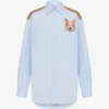 Chemise en popeline de coton imprimée Chemise en popeline de coton imprimée