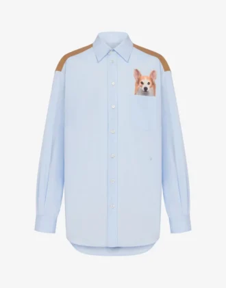 Chemise en popeline de coton imprimée