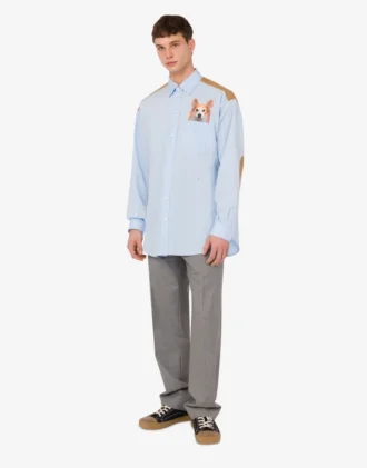 Chemise en popeline de coton imprimée